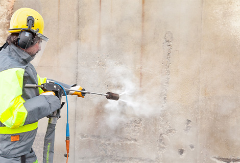 Ytrengöring, underlagsberedning - Rotorjet